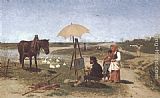 Anton Kozakiewicz Der Pferdermaler painting
